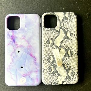 iPhone 11 Pro Max Cases (Purple Marble and Snake Skin)